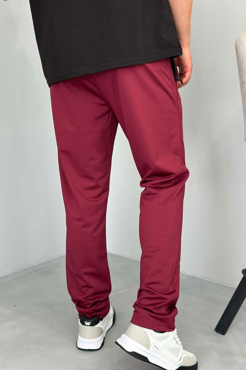 SIMPLE ONE COLOR MAN SWEATPANTS BUYRDGUNDY/VISHNJE - 2