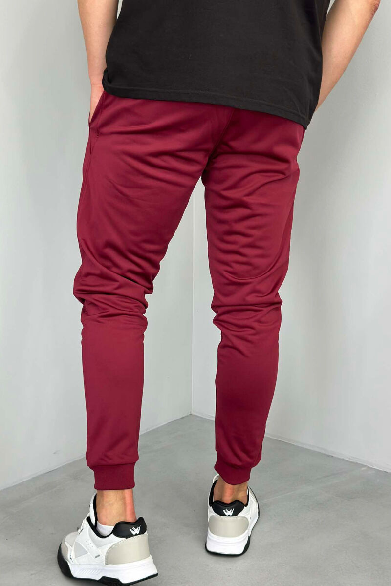 SIMPLE ONE COLOR MAN SWEATPANTS BUYRDGUNDY/VISHNJE - 2