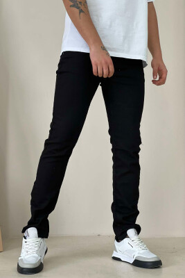 SIMPLE ONE COLOR MEN JEANS BLACK/ E ZEZE 