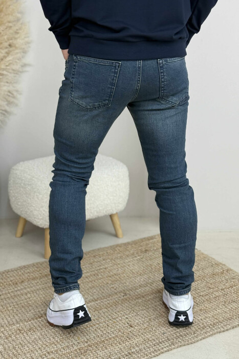 SIMPLE ONE COLOR MEN JEANS LIGHTBLUE/BZ - 4