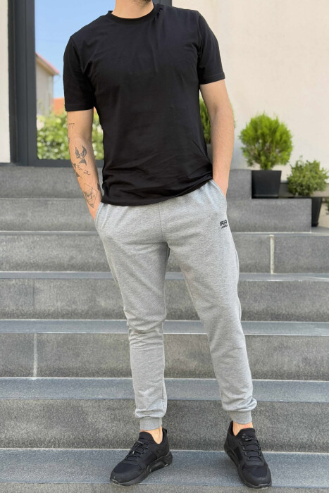SIMPLE ONE COLOR MEN JOGGERS GREY/GRI 