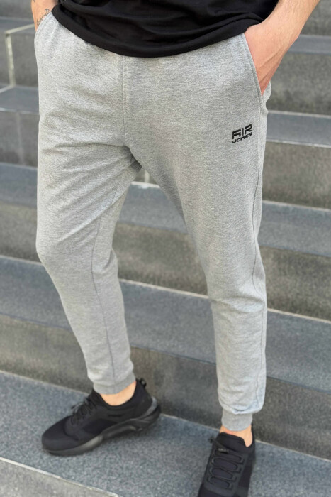 SIMPLE ONE COLOR MEN JOGGERS GREY/GRI - 4