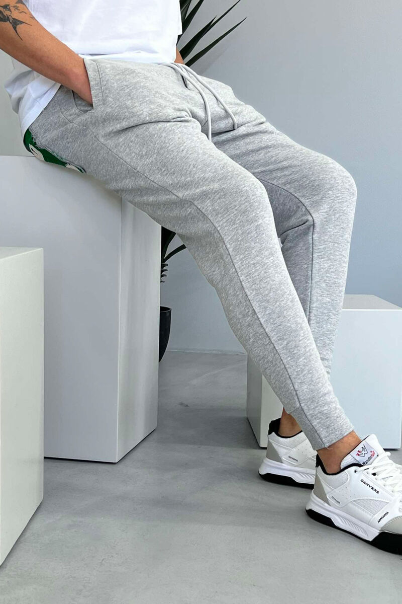 SIMPLE ONE COLOR MEN SWEATPANTS GREY/GRI - 1