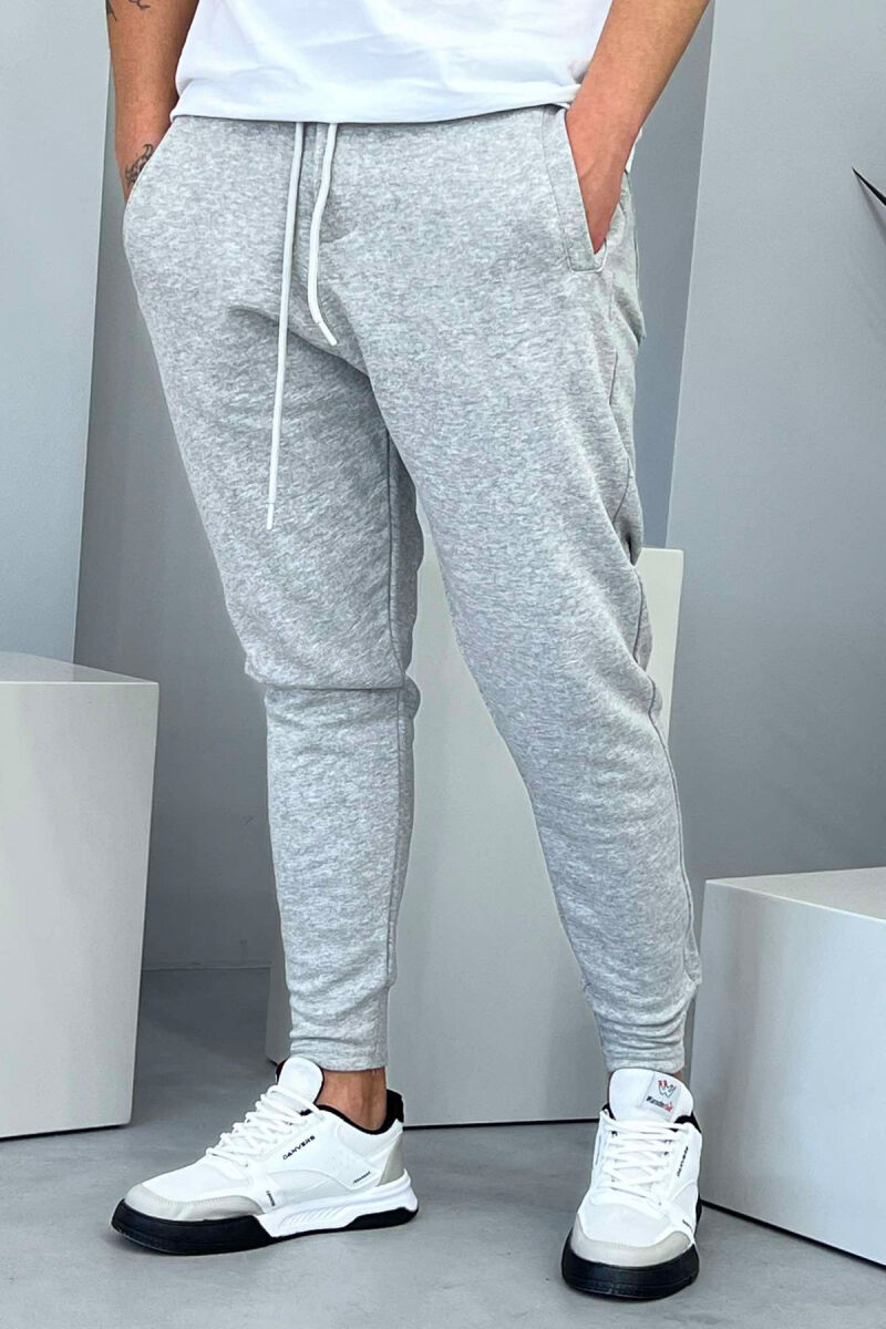 SIMPLE ONE COLOR MEN SWEATPANTS GREY/GRI - 2