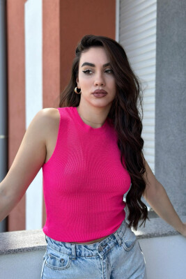 SIMPLE ONE COLOR TANK TOPS FUCHSIA/CIKLAMI - 1