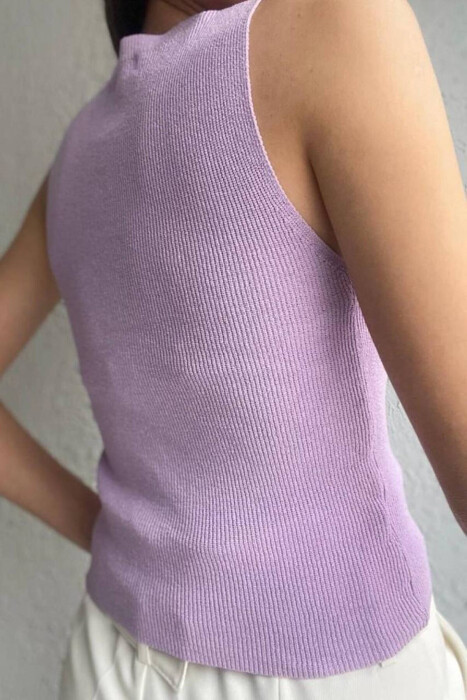 SIMPLE ONE COLOR TANK TOPS LIGHT PURPLE/LEZB - 2