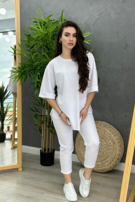 SIMPLE ONE COLOR TWO PIECES SET WHITE-E BARDHE 