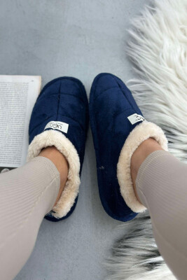 SIMPLE ONE COLOR WOMAN HOME SLIPPERS BLUE/BLU 