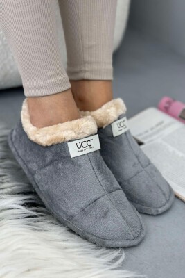 SIMPLE ONE COLOR WOMAN HOME SLIPPERS GREY/GRI 