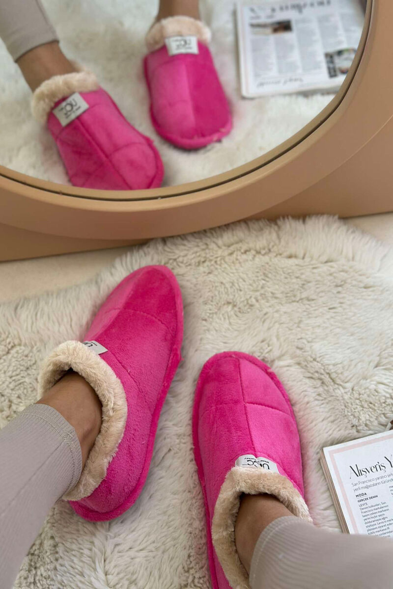 SIMPLE ONE COLOR WOMAN HOME SLIPPERS PINK/ROZE - 4