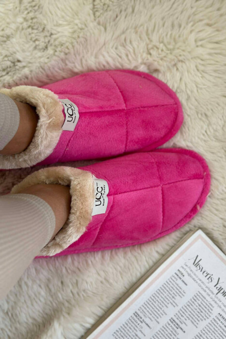 SIMPLE ONE COLOR WOMAN HOME SLIPPERS PINK/ROZE - 5