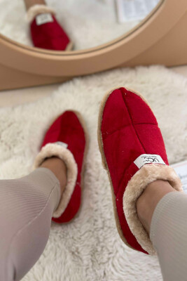 SIMPLE ONE COLOR WOMAN HOME SLIPPERS RED/E KUQE 