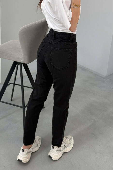 SIMPLE ONE COLOR WOMAN JEANS BLACK/ E ZEZE - 4
