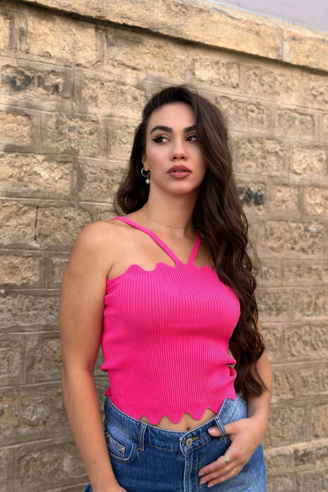 SIMPLE ONE COLOR WOMAN TOP FUCHSIA/CIKLAMI - KLAUDIO FASHION