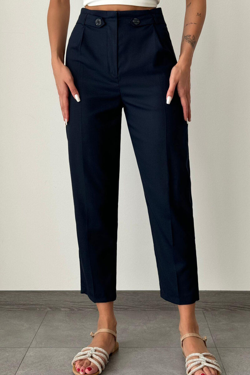 SIMPLE ONE COLOR WOMAN TROUSERS BLUE/BLU - 2