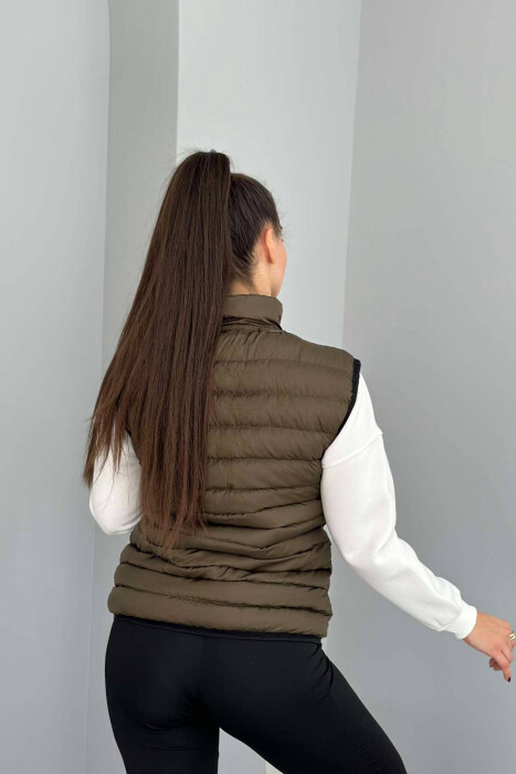 SIMPLE ONE COLOR WOMAN VEST GREEN/JESHILE - 5