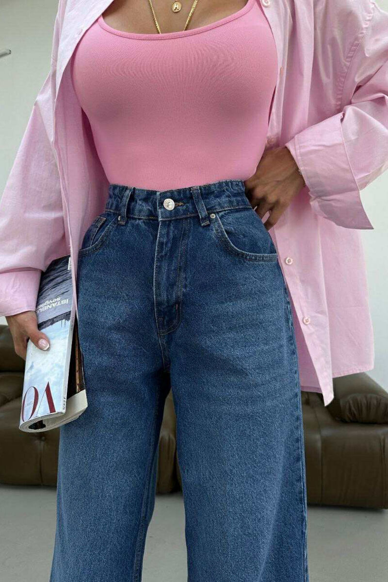 SIMPLE ONE COLOR WOMEN JEANS BLUE/BLU - 2