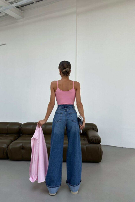 SIMPLE ONE COLOR WOMEN JEANS BLUE/BLU - 3