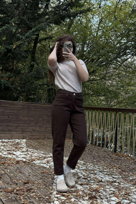 XHINSE TE THJESHTA NJE NGJYRESHE PER FEMRA NE NGJYRE KAFE TE ERRET - KLAUDIO FASHION