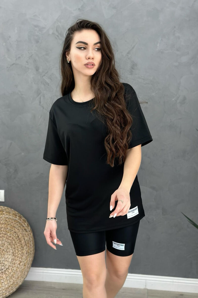 SIMPLE ONE COLOR WOMEN SET BLACK/ E ZEZE - 2