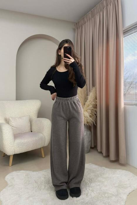 SIMPLE ONE COLOR WOMEN SWEATPANTS GREY ASH/GRI HIRI 