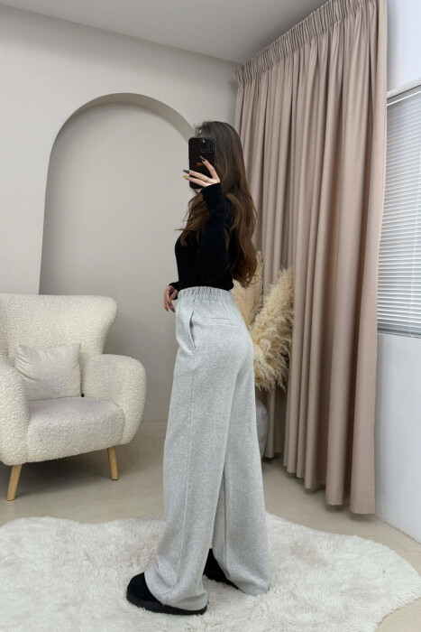 SIMPLE ONE COLOR WOMEN SWEATPANTS LIGHT GREY/GZ - 2