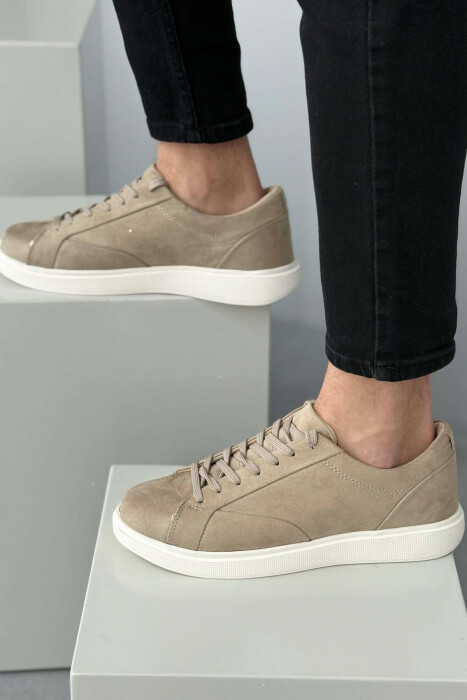 SIMPLE PLATFORM MEN SNEAKERS BEIGE/BEZHE - 5