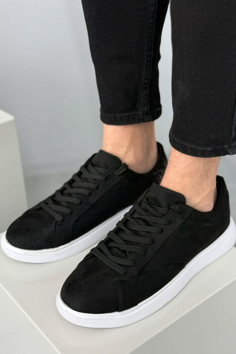 SIMPLE PLATFORM MEN SNEAKERS BLACK-WHITE/ZEBA - 6