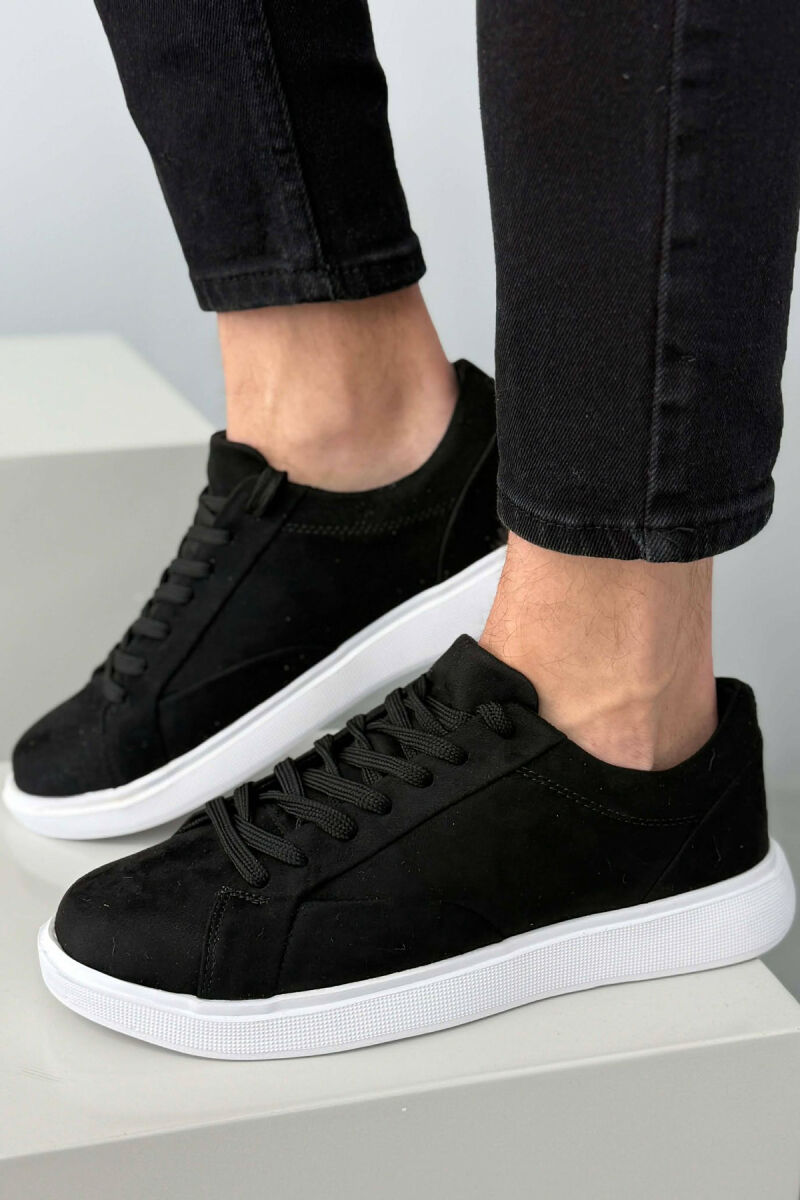 SIMPLE PLATFORM MEN SNEAKERS BLACK-WHITE/ZEBA - 7