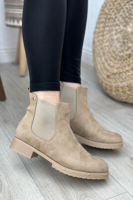 SIMPLE PLATFORM WOMAN ANKLE BOOTS BEIGE/BEZHE 