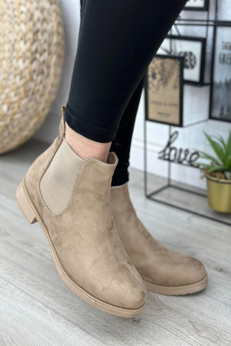 SIMPLE PLATFORM WOMAN ANKLE BOOTS BEIGE/BEZHE - 2