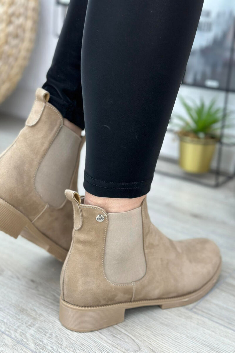 SIMPLE PLATFORM WOMAN ANKLE BOOTS BEIGE/BEZHE - 3