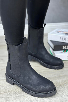 SIMPLE PLATFORM WOMAN CREW BOOTS BLACK/ E ZEZE 