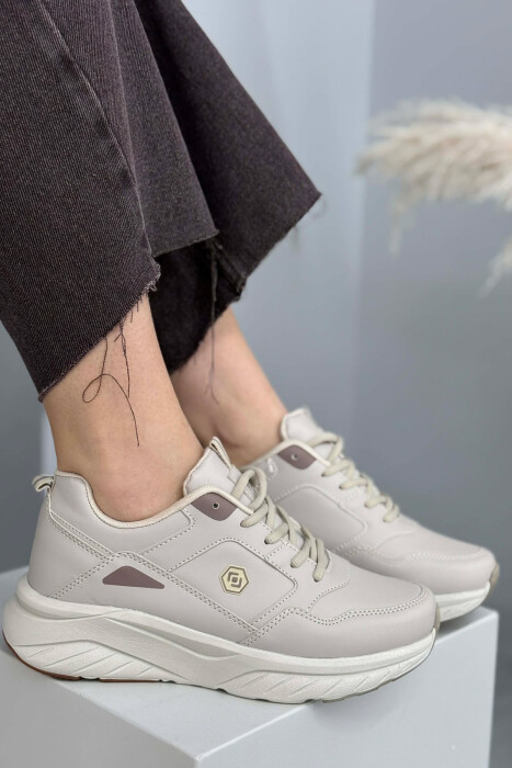 ATLETE TE THJESHTA ME PLATFORME PER FEMRA NE NGJYRE BEZHE - KLAUDIO FASHION