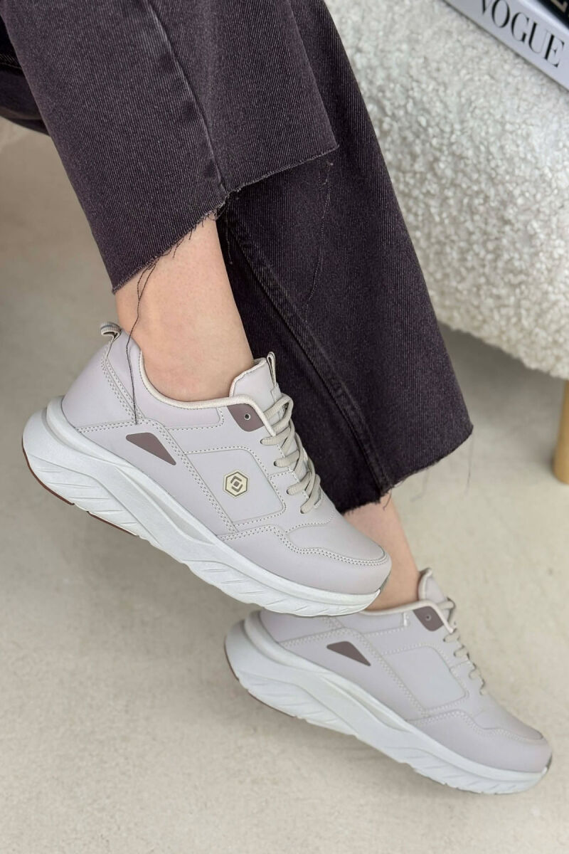 SIMPLE PLATFORM WOMEN SNEAKERS BEIGE/BEZHE - 5