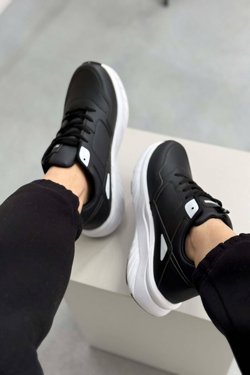 SIMPLE PLATFORM WOMEN SNEAKERS BLACK-WHITE/ZEBA - 2