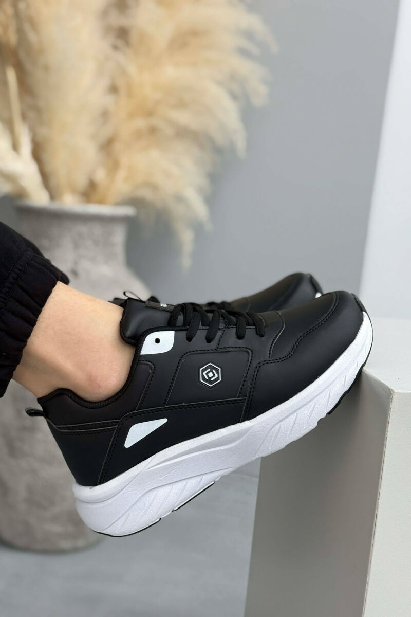 SIMPLE PLATFORM WOMEN SNEAKERS BLACK-WHITE/ZEBA - 3