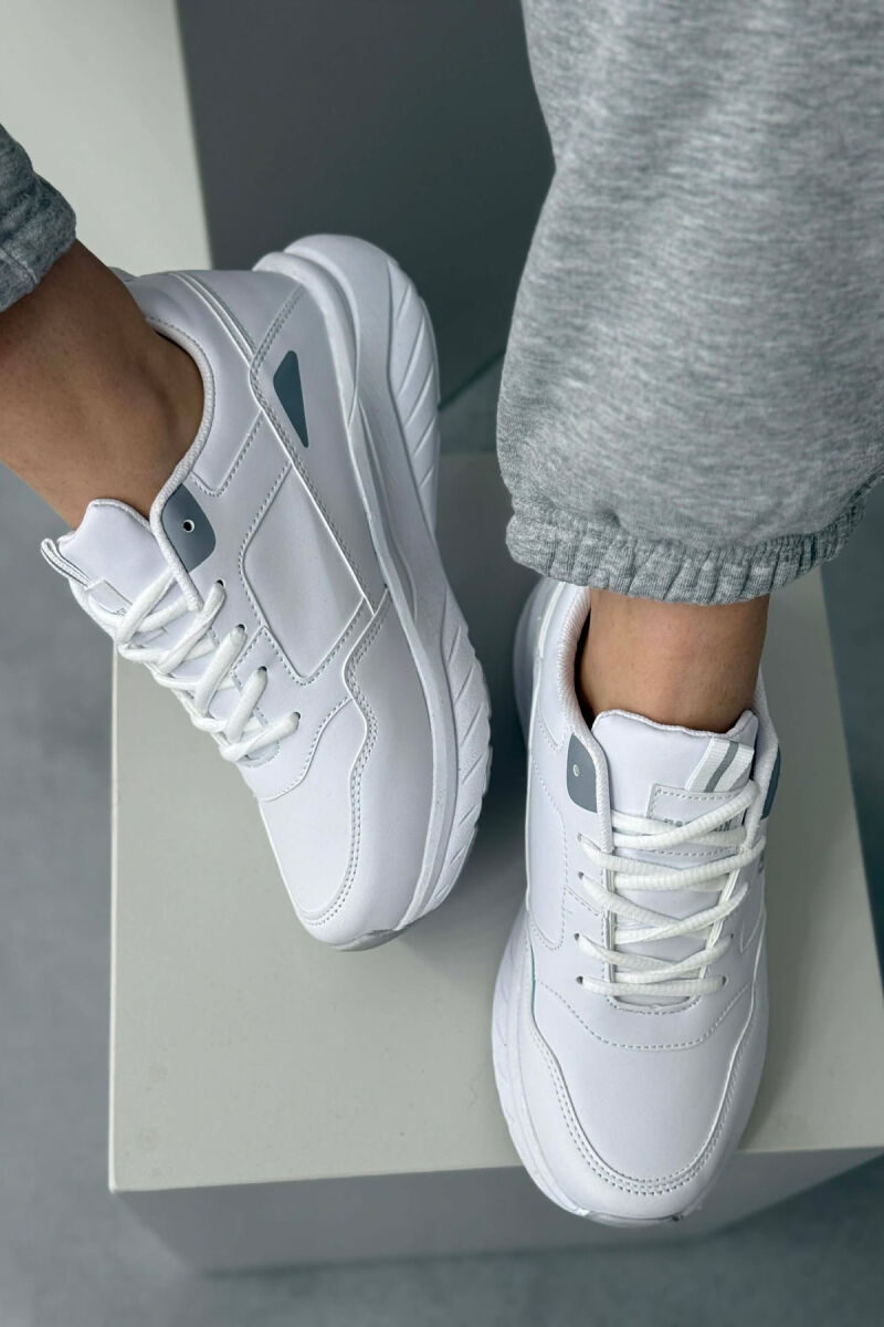 SIMPLE PLATFORM WOMEN SNEAKERS WHITE-E BARDHE - 3