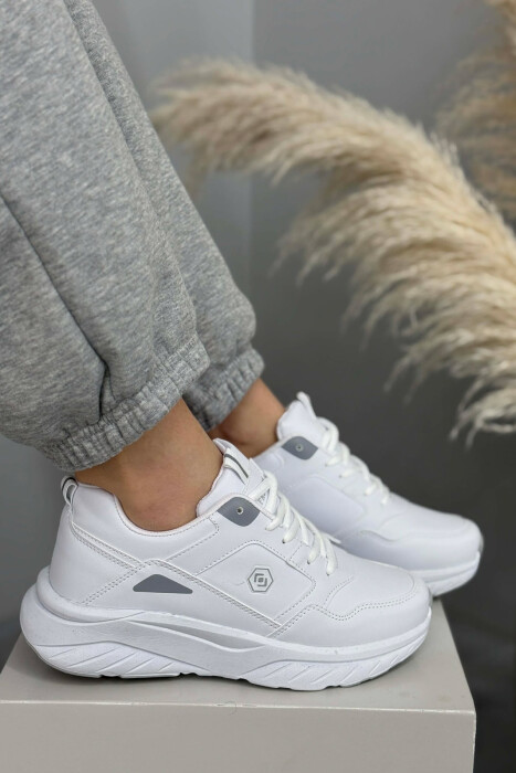 SIMPLE PLATFORM WOMEN SNEAKERS WHITE-E BARDHE - 5