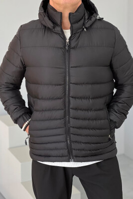 SIMPLE MEN PUFFER JACKET BLACK/ E ZEZE 