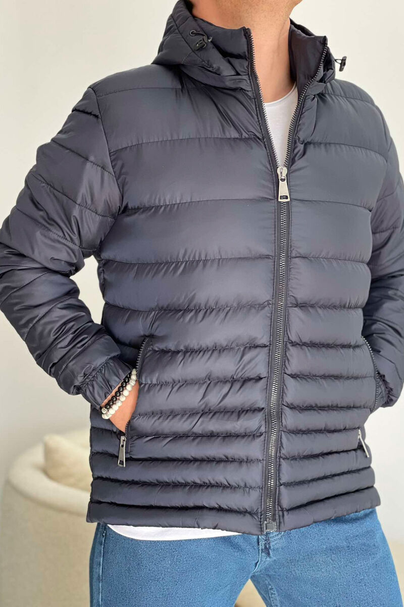 SIMPLE MEN PUFFER JACKET BLUE/BLU - 3