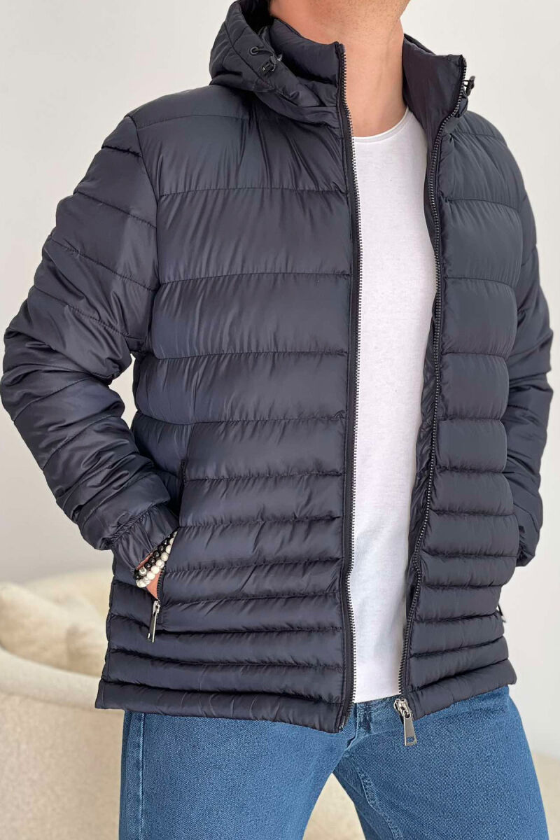 SIMPLE MEN PUFFER JACKET BLUE/BLU - 4