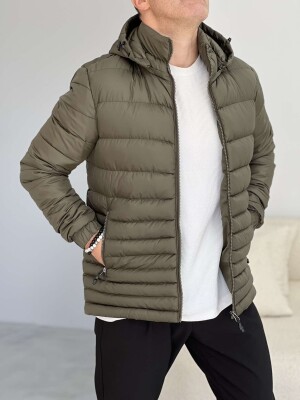 SIMPLE MEN PUFFER JACKET DARK GREEN/JEE 