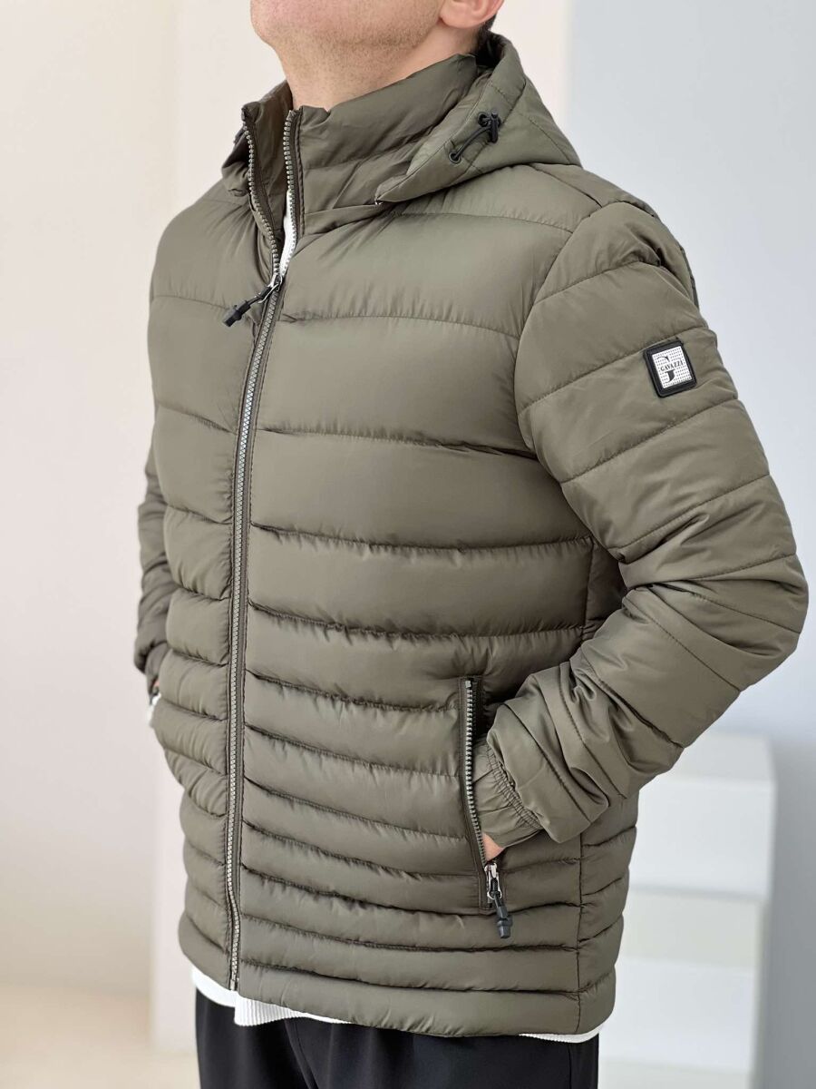 SIMPLE MEN PUFFER JACKET DARK GREEN/JEE - 2