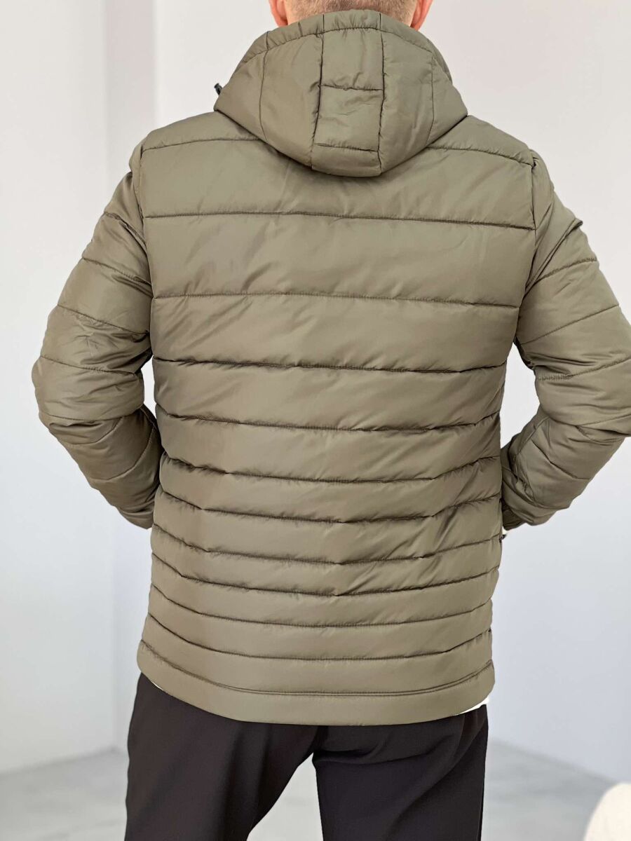 SIMPLE MEN PUFFER JACKET DARK GREEN/JEE - 4