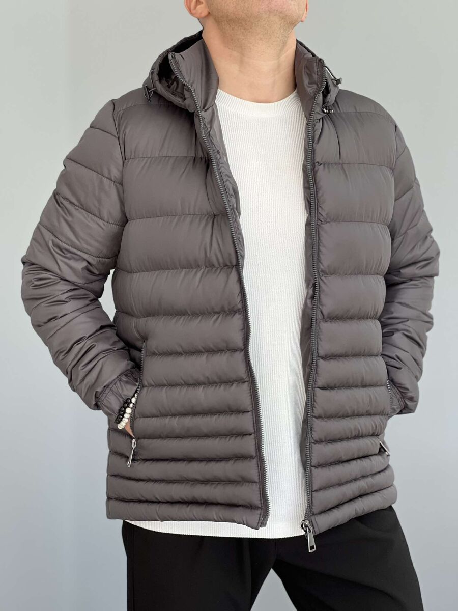 SIMPLE MEN PUFFER JACKET GREY/GRI - 1