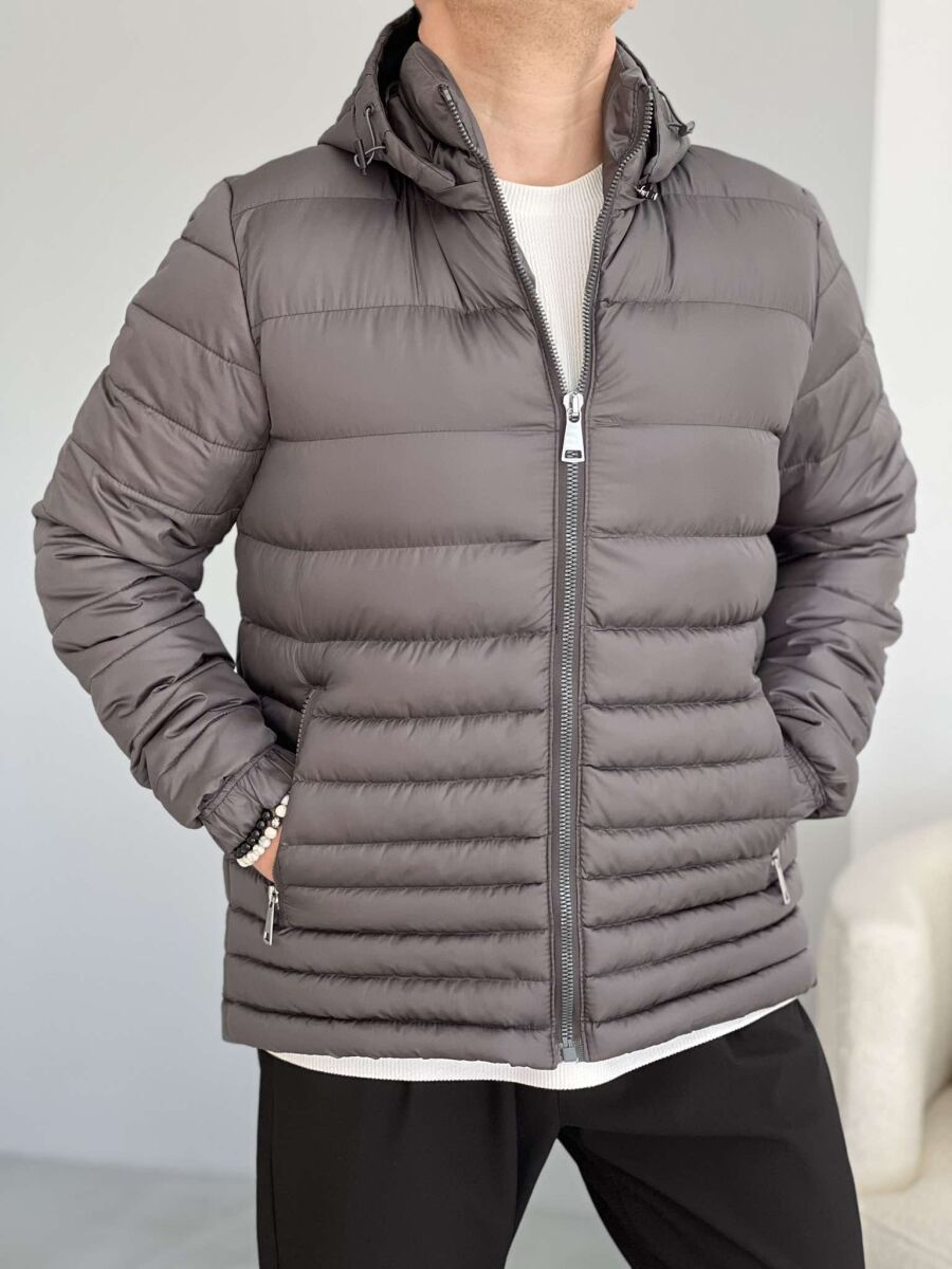 SIMPLE MEN PUFFER JACKET GREY/GRI - 3