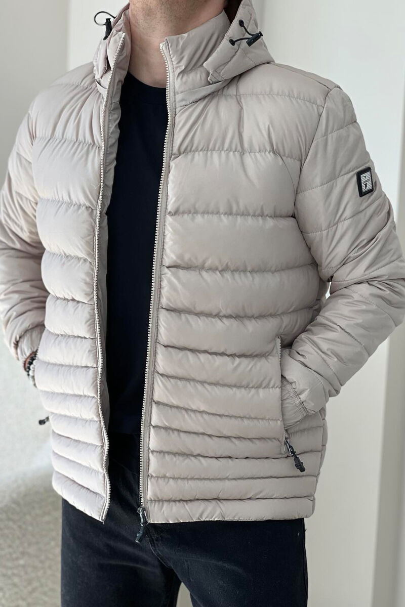 SIMPLE MEN PUFFER JACKET LIGHT GREY/GZ - 2