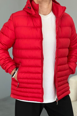 SIMPLE MEN PUFFER JACKET RED/E KUQE 