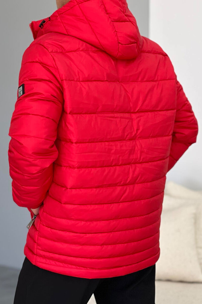 SIMPLE MEN PUFFER JACKET RED/E KUQE - 3